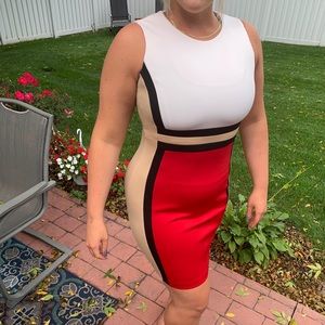 Calvin Klein colorblock dress